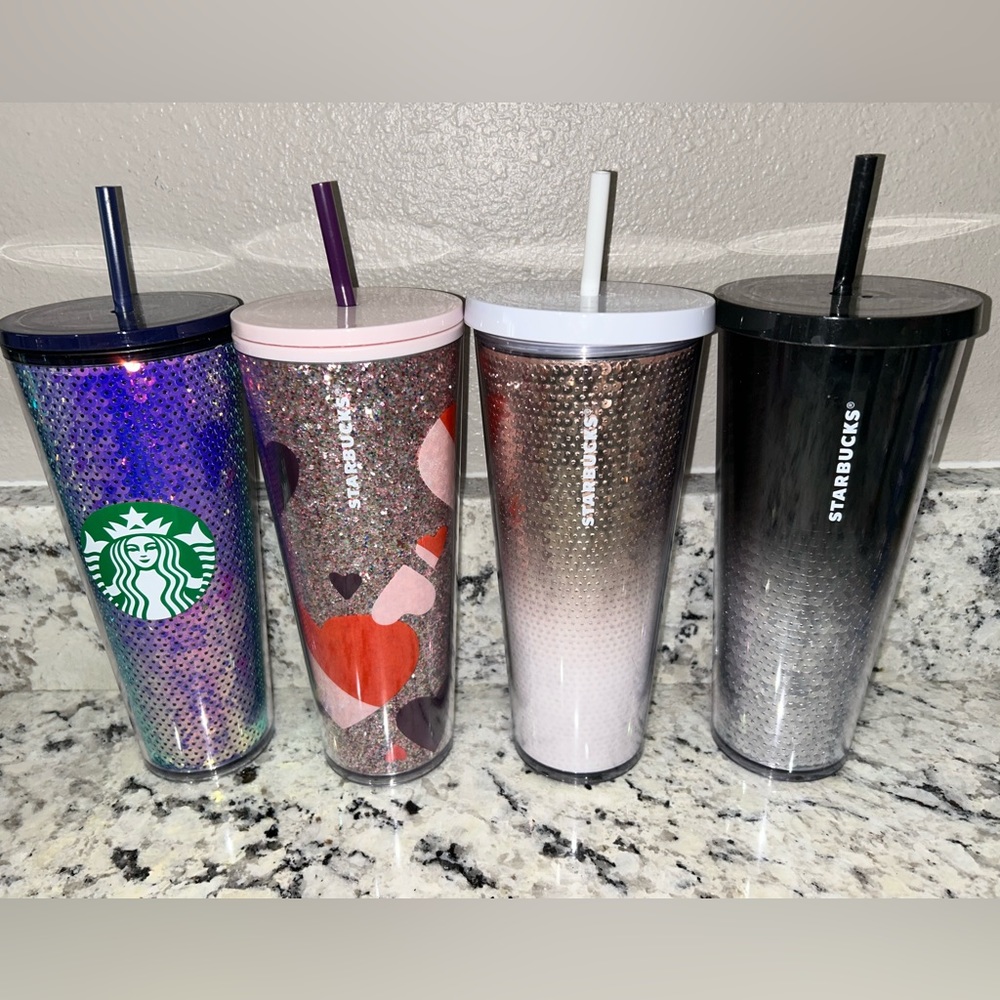 Starbucks (2 for $19) sparkly tumblers 🤩🥳 EUC
